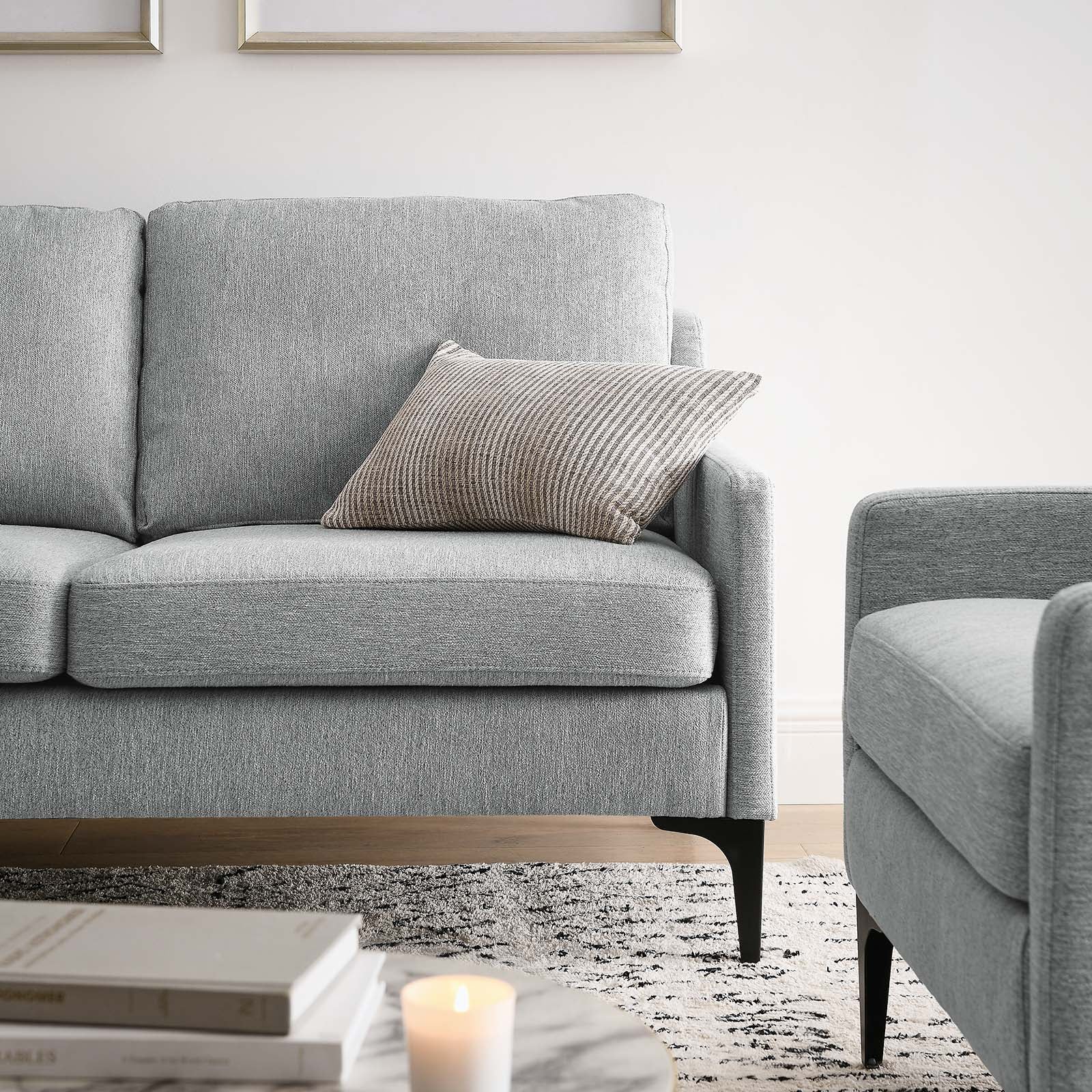 Corland Upholstered Fabric Loveseat by Modway