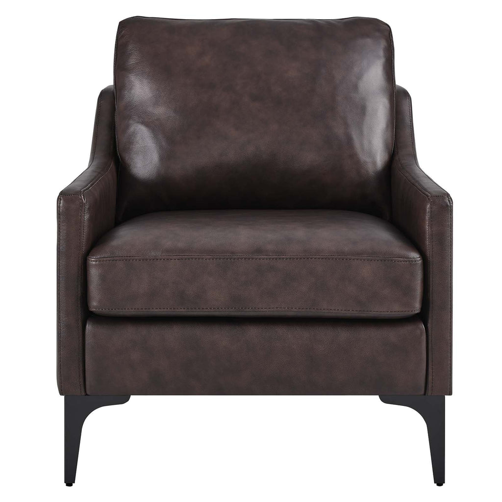 Corland Leather Armchair by Modway