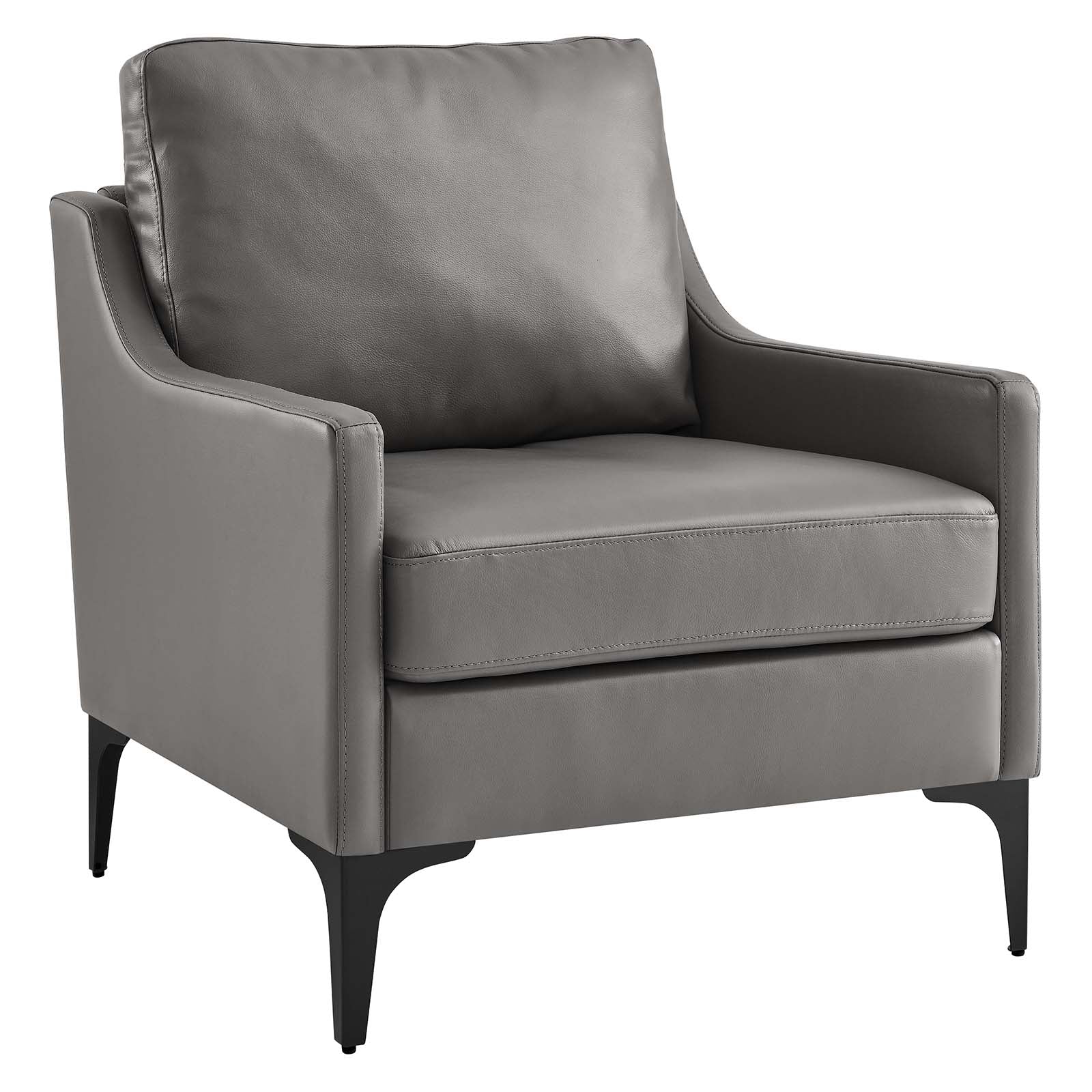 Corland Leather Armchair by Modway