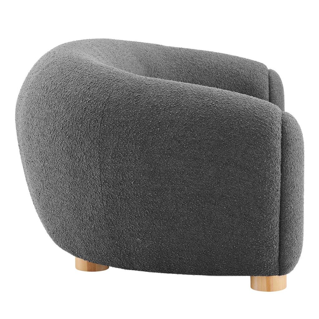 Abundant Boucle Upholstered Fabric Sofa by Modway