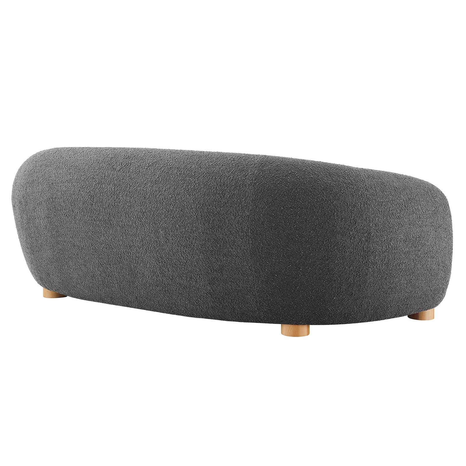 Abundant Boucle Upholstered Fabric Sofa by Modway