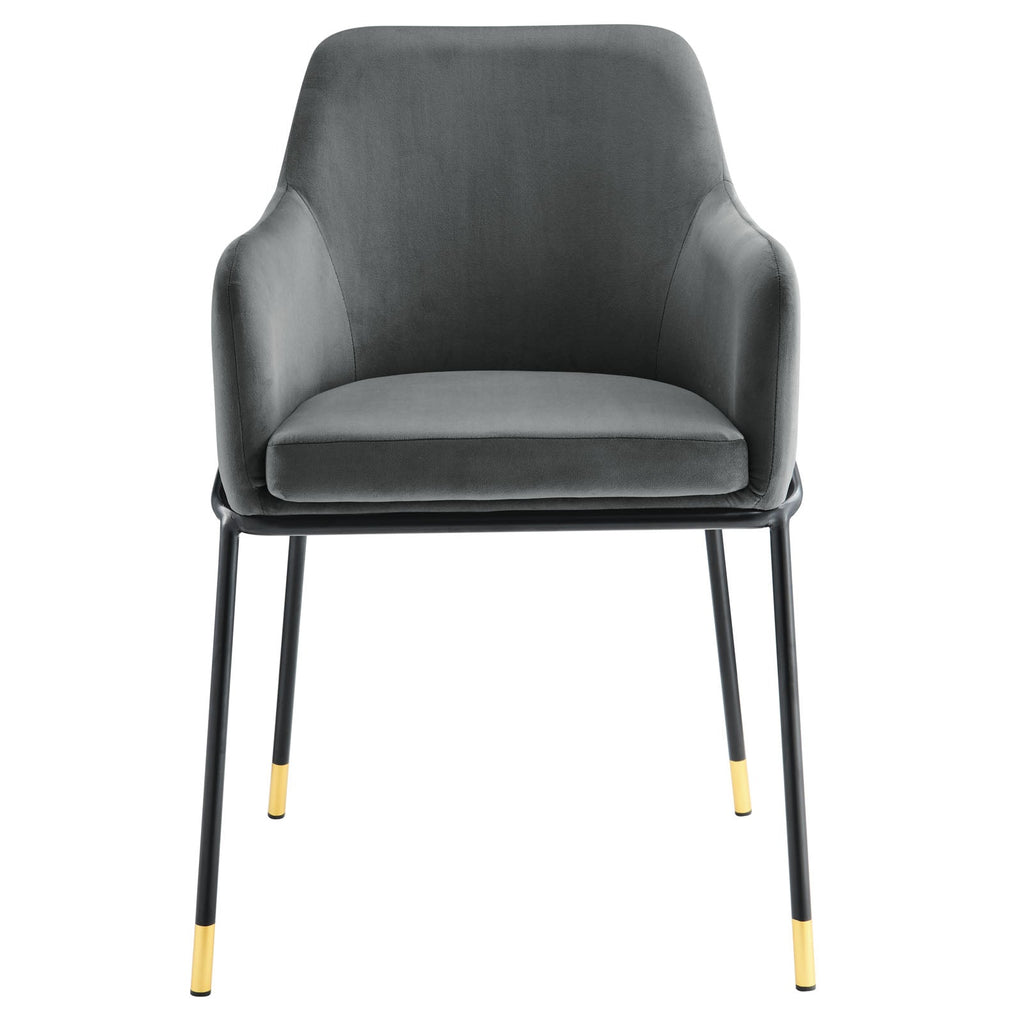 Jovi Performance Velvet Dining Armchair Set of 2 by Modway
