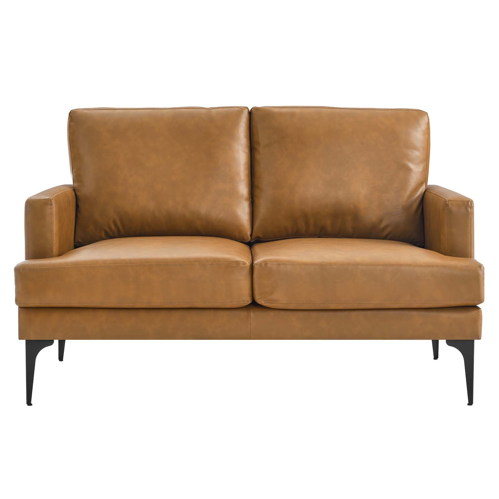 Evermore Vegan Leather Loveseat by Modway