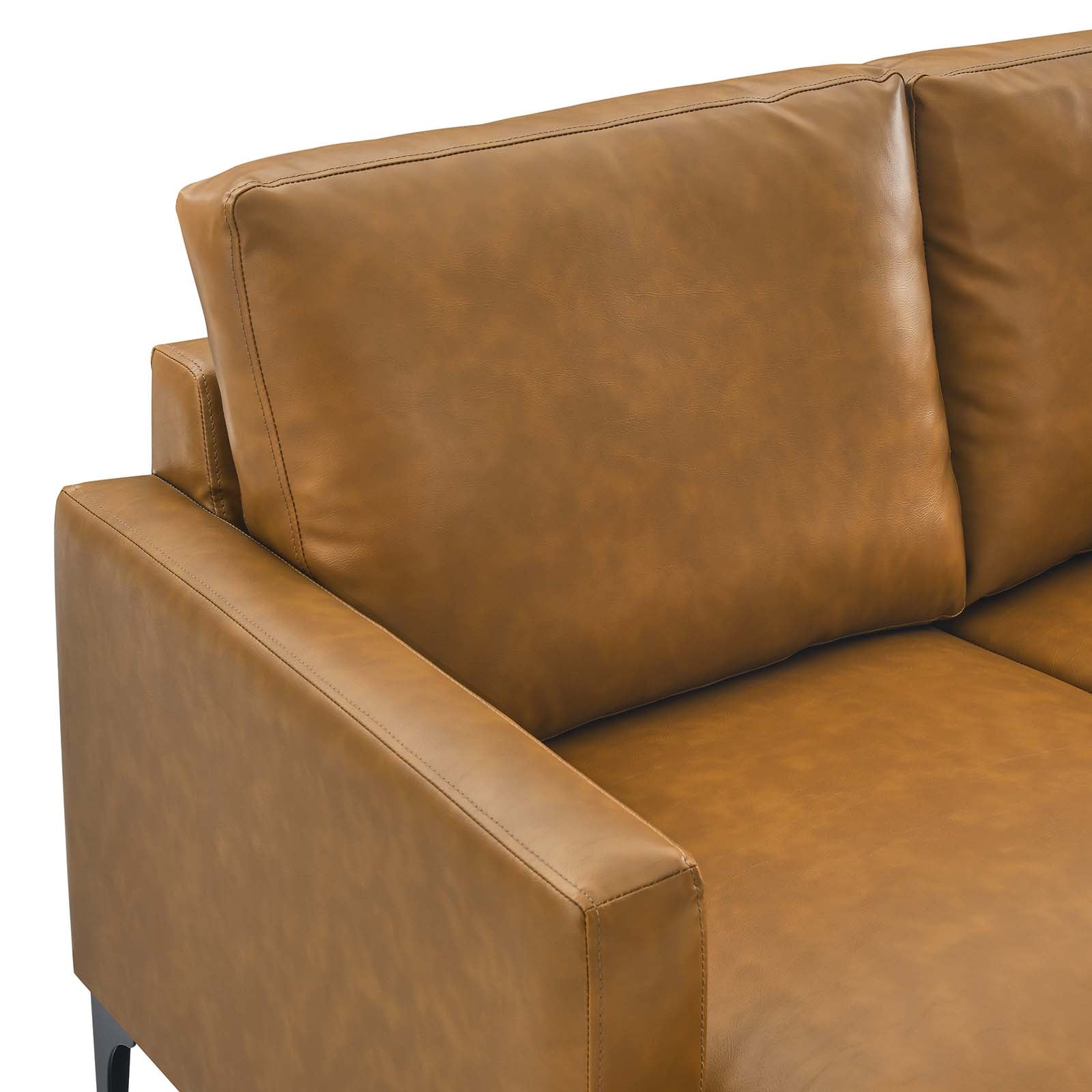 Evermore Vegan Leather Loveseat by Modway