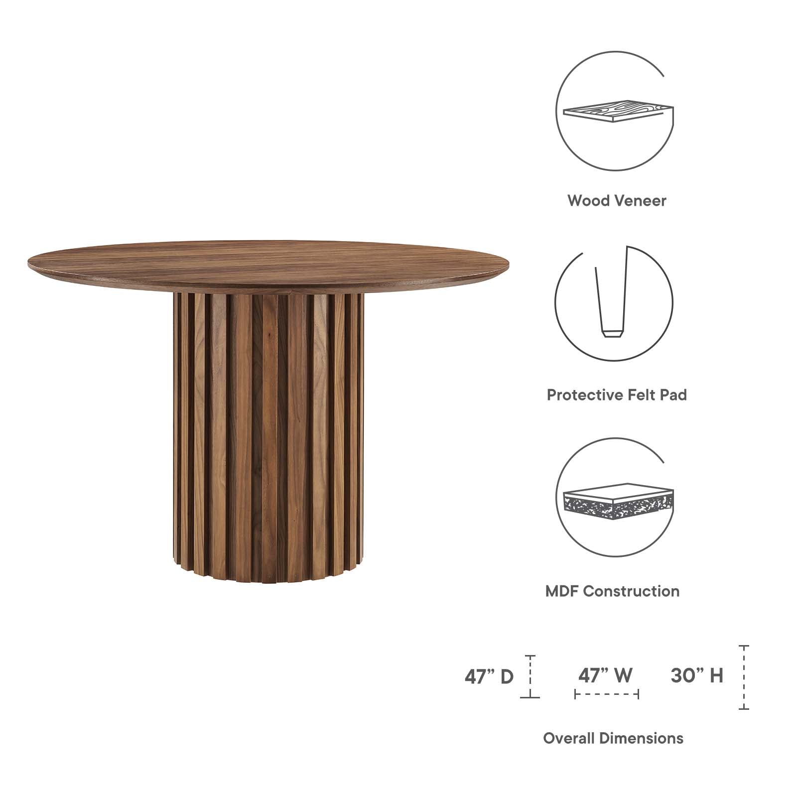 Senja 47" Round Dining Table by Modway