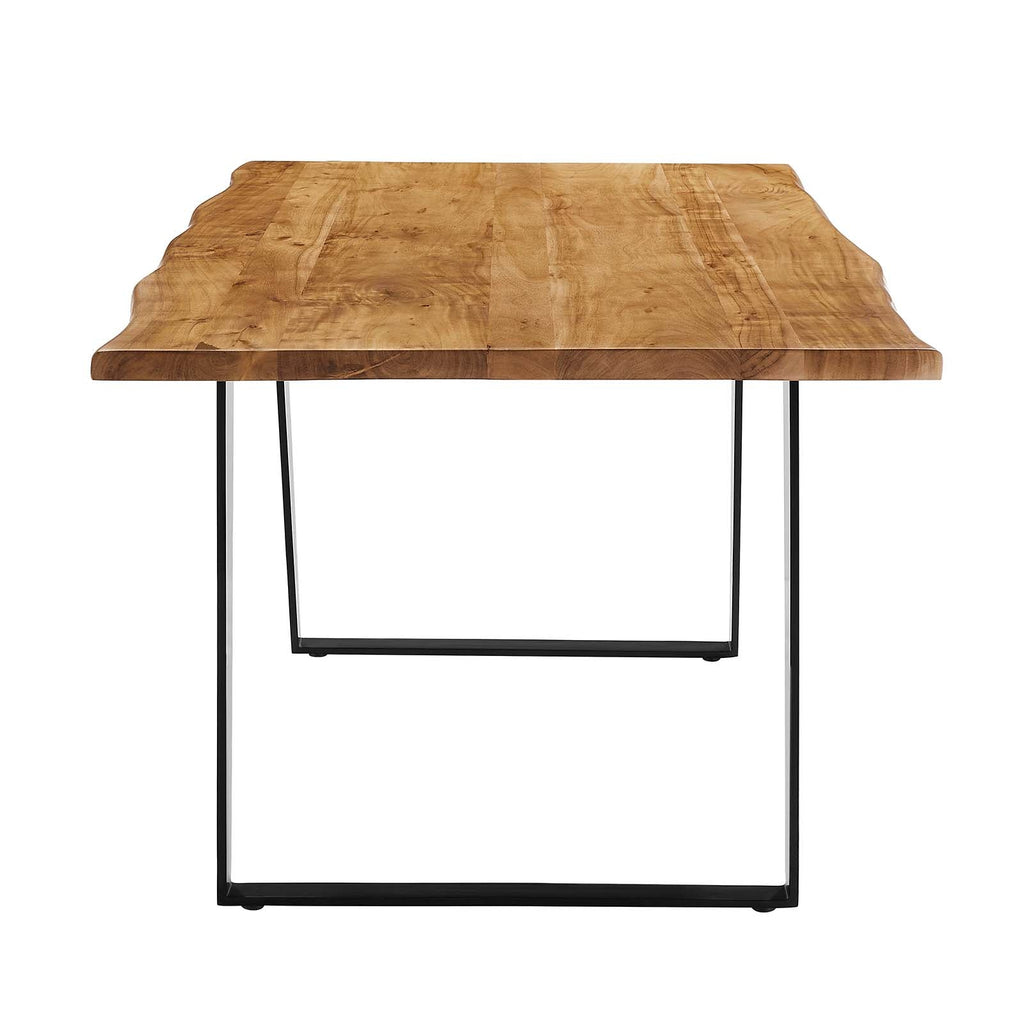 Viggo 60" Live Edge Acacia Wood Acacia Wood Dining Table by Modway