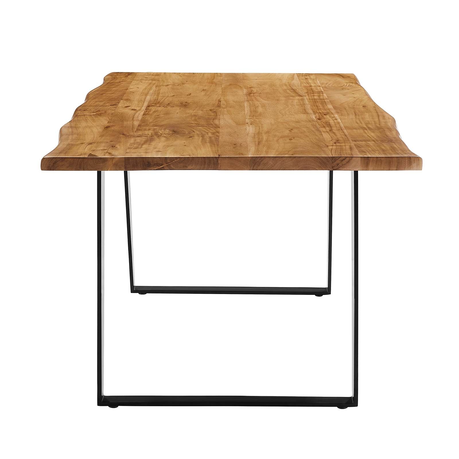 Viggo 60" Live Edge Acacia Wood Acacia Wood Dining Table by Modway