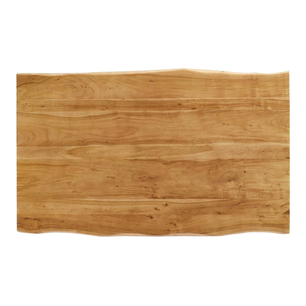 Viggo 60" Live Edge Acacia Wood Acacia Wood Dining Table by Modway