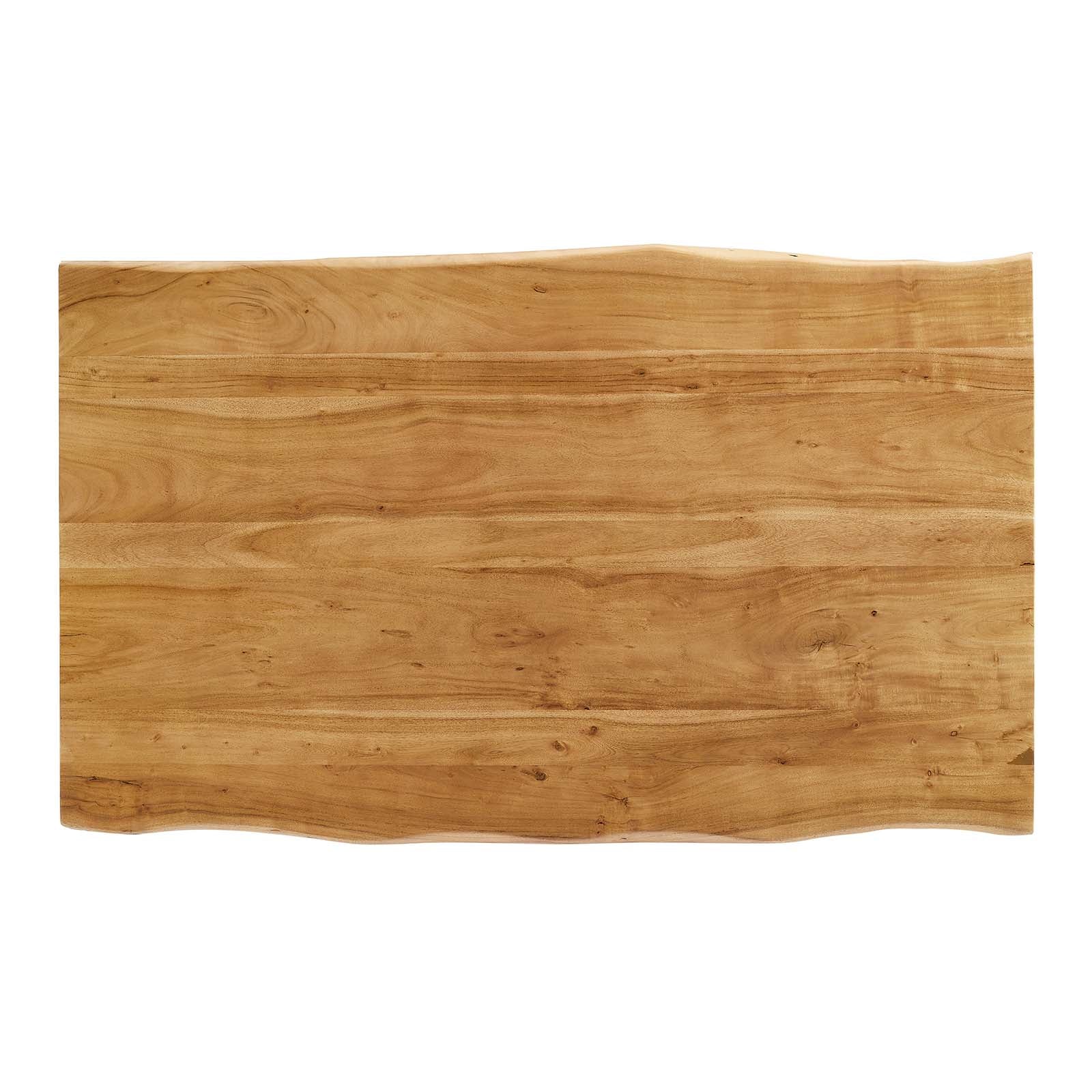 Viggo 60" Live Edge Acacia Wood Acacia Wood Dining Table by Modway