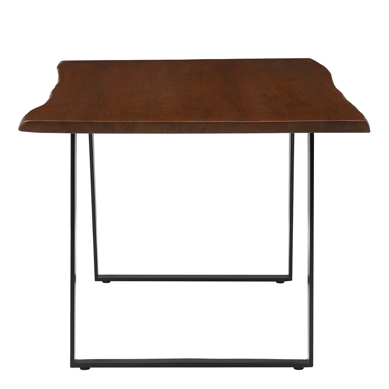Viggo 60" Live Edge Acacia Wood Acacia Wood Dining Table by Modway