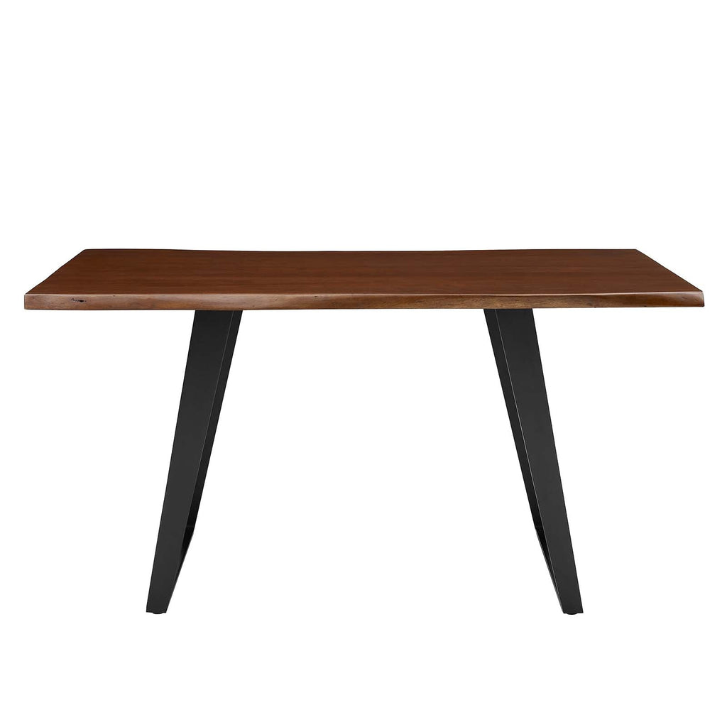 Viggo 60" Live Edge Acacia Wood Acacia Wood Dining Table by Modway