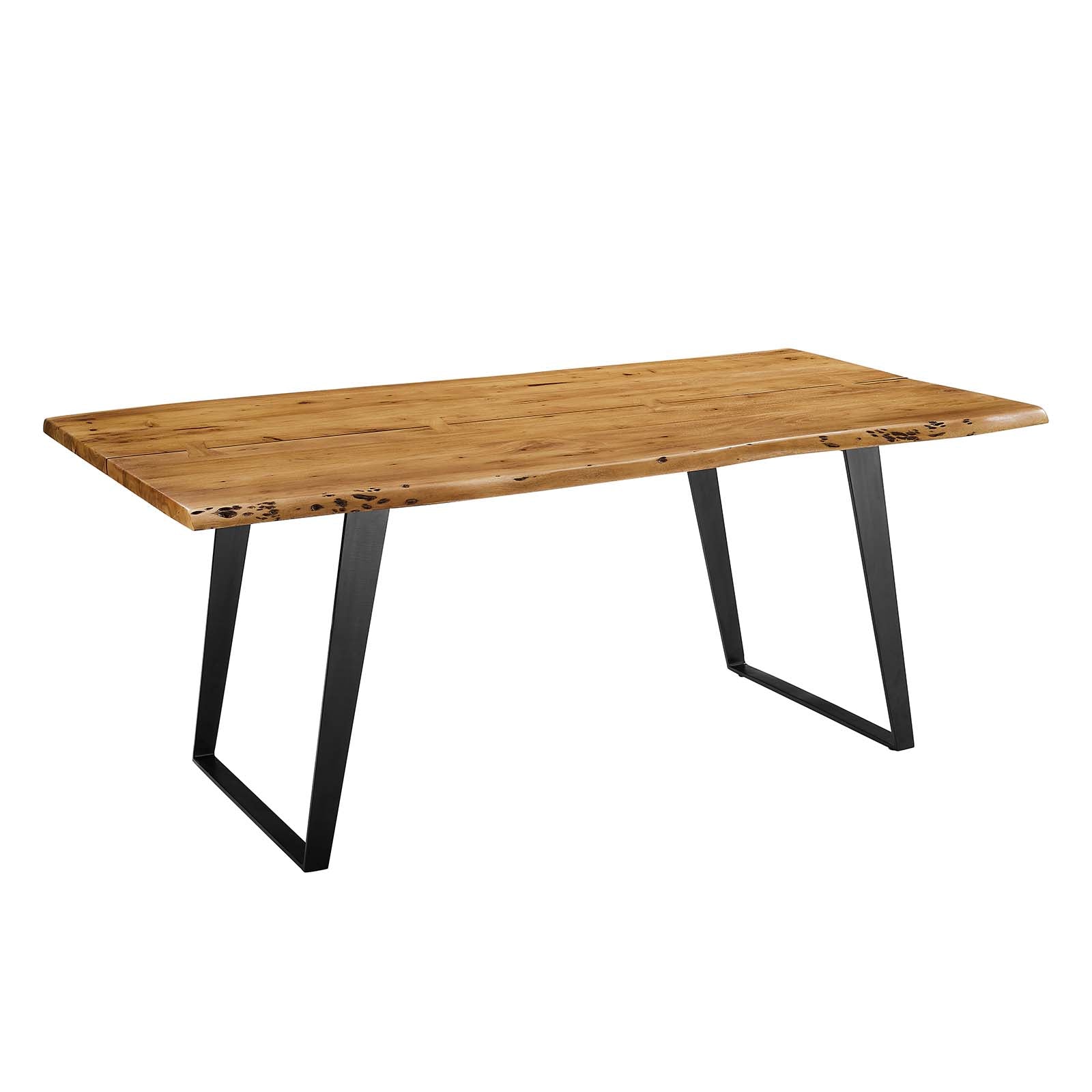 Viggo 74" Live Edge Acacia Wood Dining Table by Modway