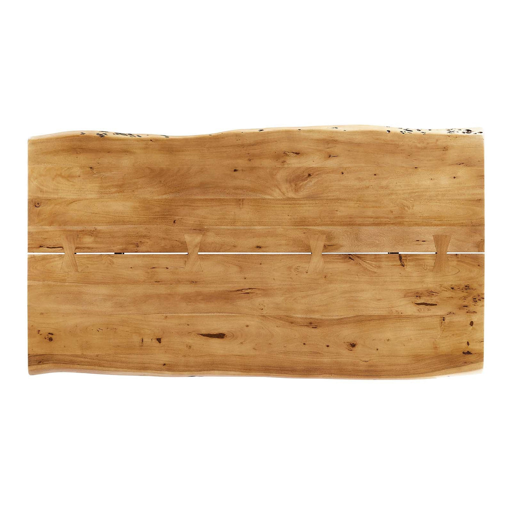 Viggo 74" Live Edge Acacia Wood Dining Table by Modway