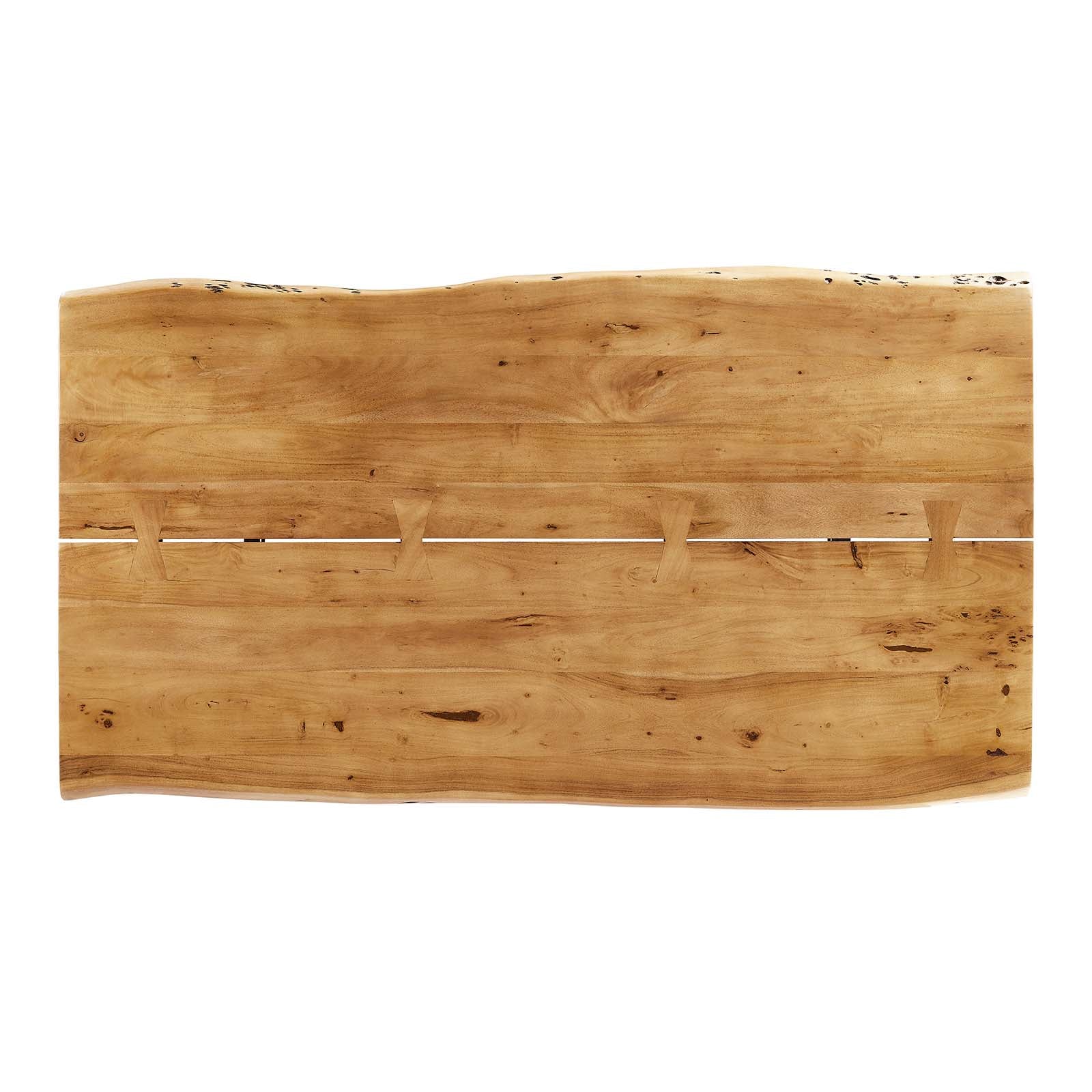 Viggo 74" Live Edge Acacia Wood Dining Table by Modway