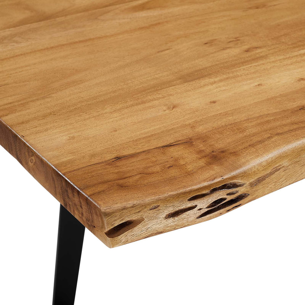 Viggo 74" Live Edge Acacia Wood Dining Table by Modway