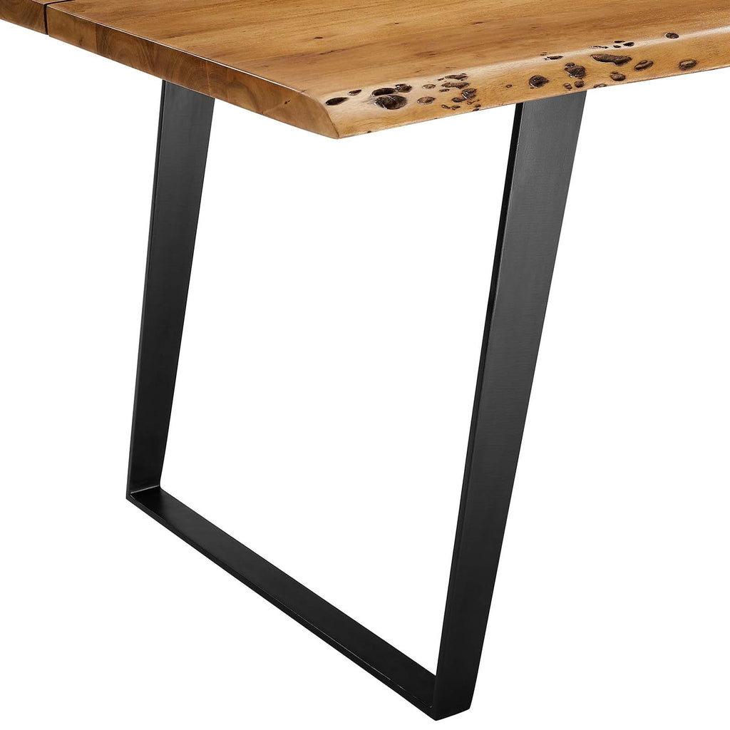 Viggo 74" Live Edge Acacia Wood Dining Table by Modway