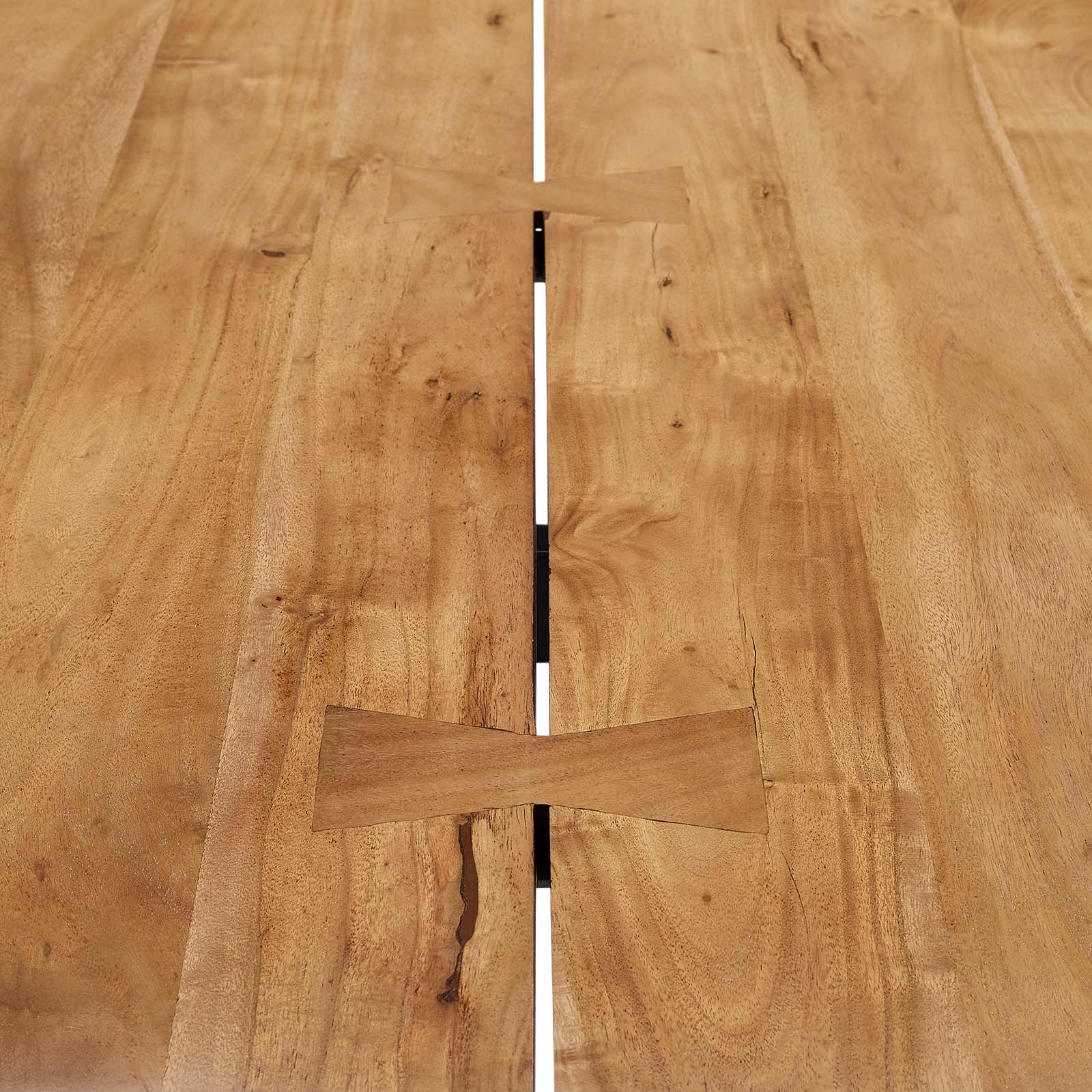 Viggo 74" Live Edge Acacia Wood Dining Table by Modway