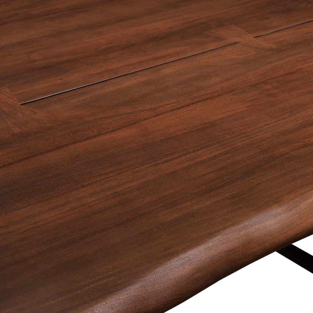 Viggo 74" Live Edge Acacia Wood Dining Table by Modway