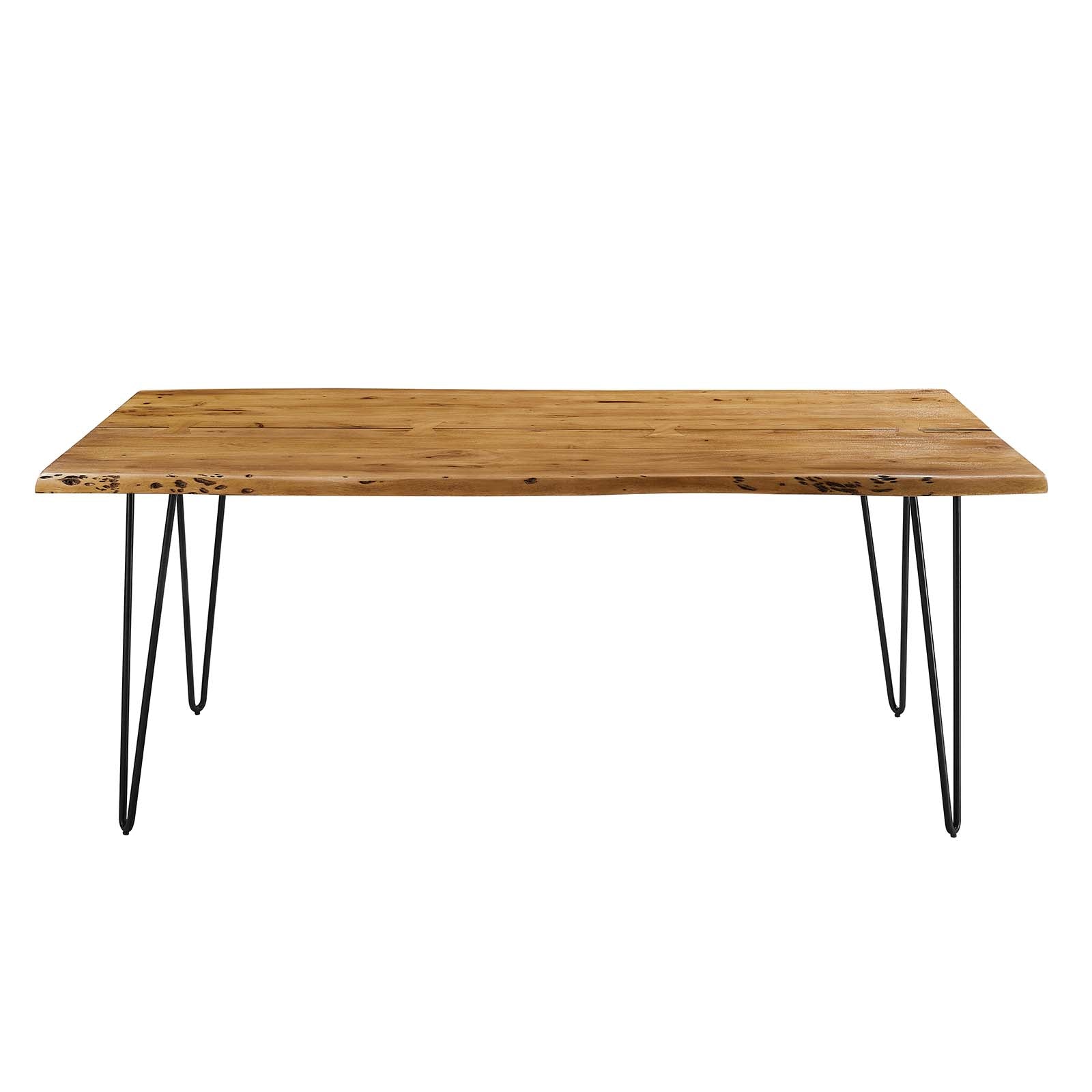 Ardor 74" Live Edge Acacia Wood Acacia Wood Dining Table by Modway