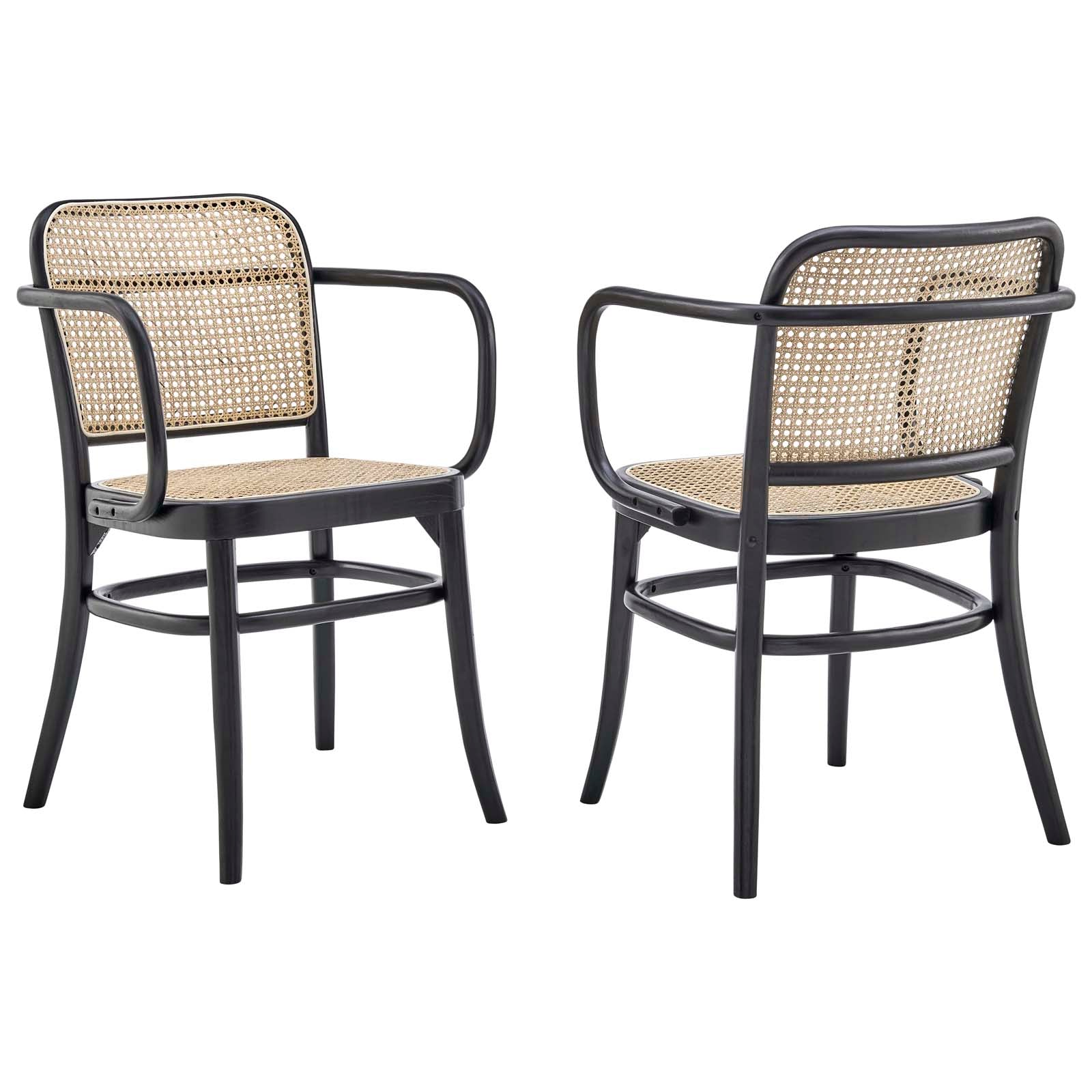 Winona Wood Dining Chair Set of 2 by Modway
