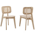 Habitat Wood Dining Side Chair Set of 2 by Modway
