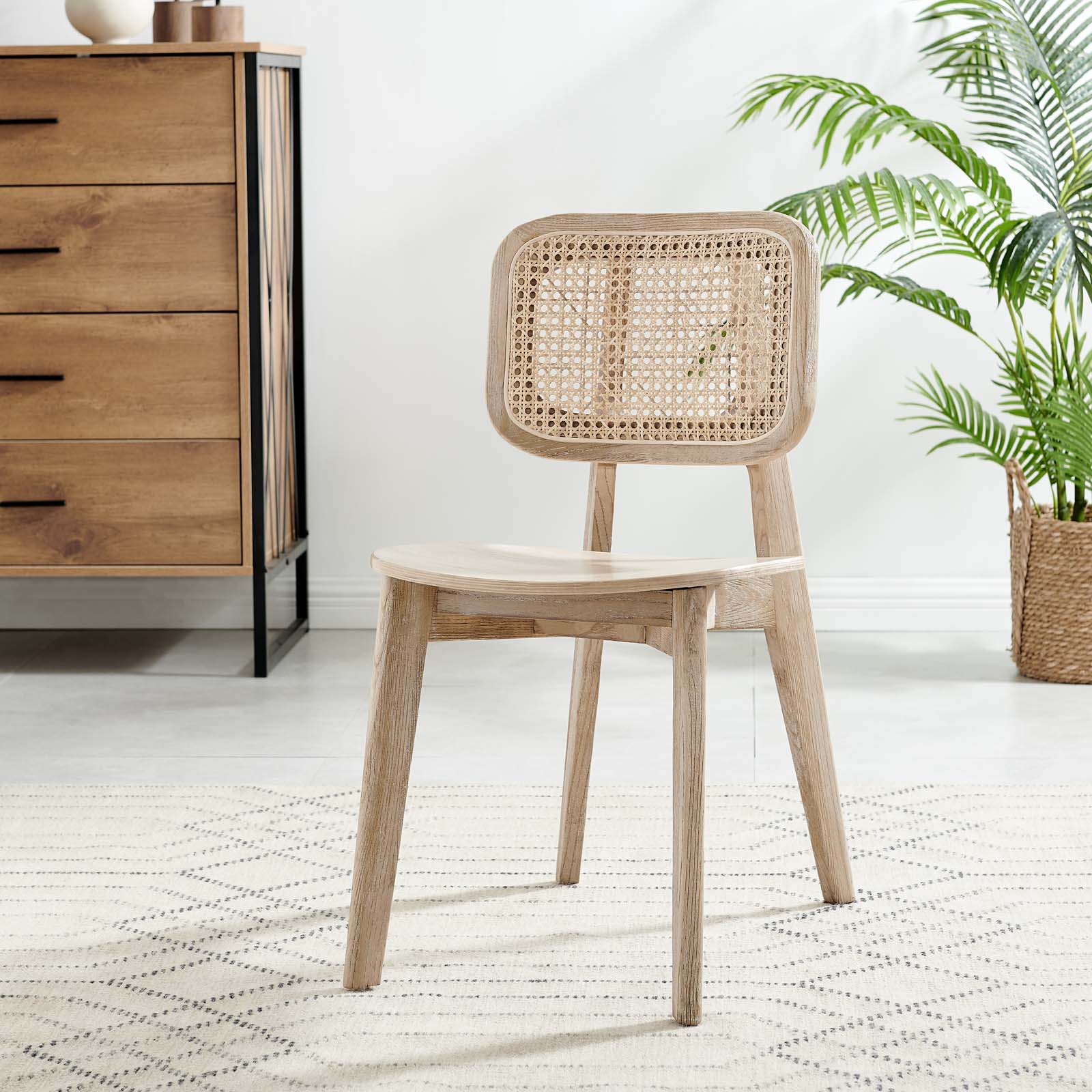 Habitat Wood Dining Side Chair Set of 2 by Modway