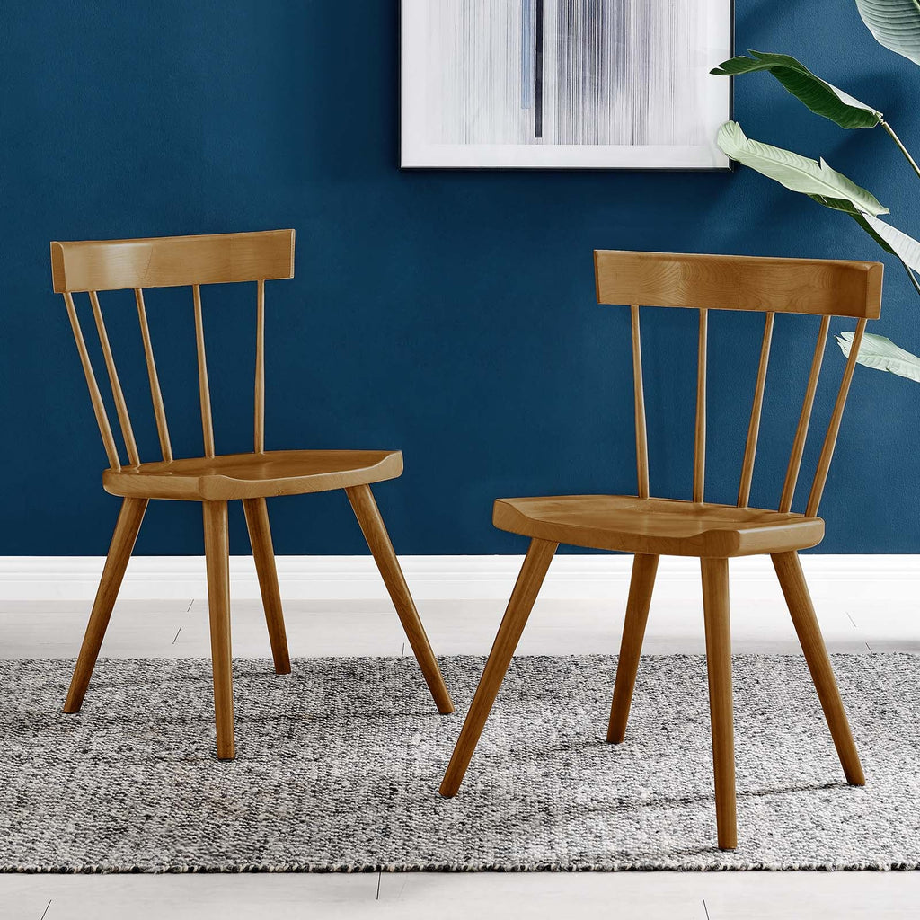 Sutter Wood Dining Side Chair Set of 2 by Modway