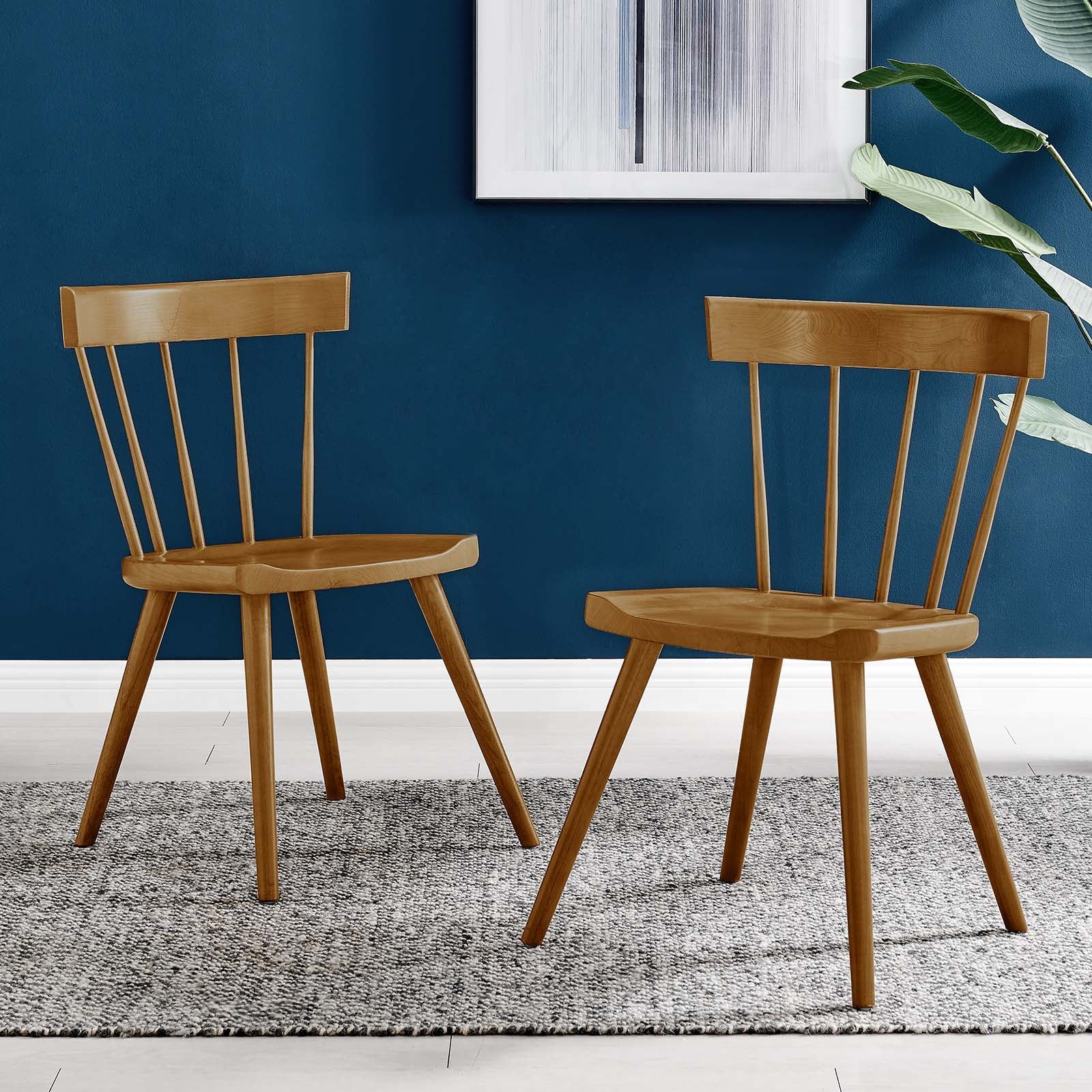 Sutter Wood Dining Side Chair Set of 2 by Modway