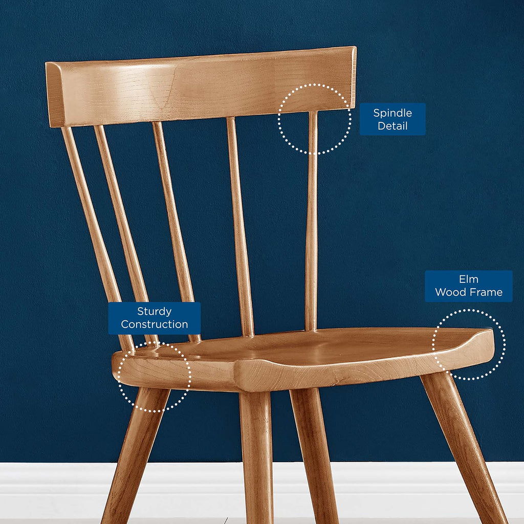 Sutter Wood Dining Side Chair Set of 2 by Modway