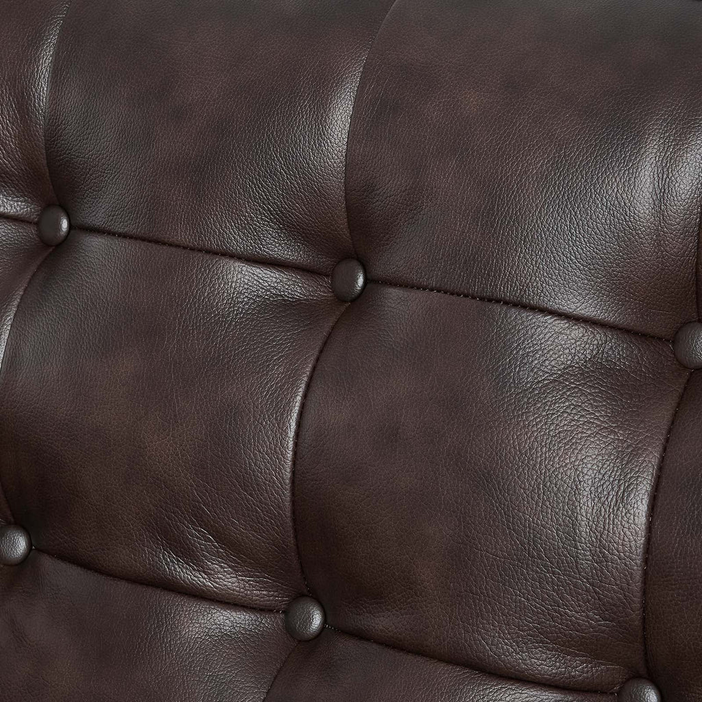 Exalt Tufted Leather Sofa by Modway