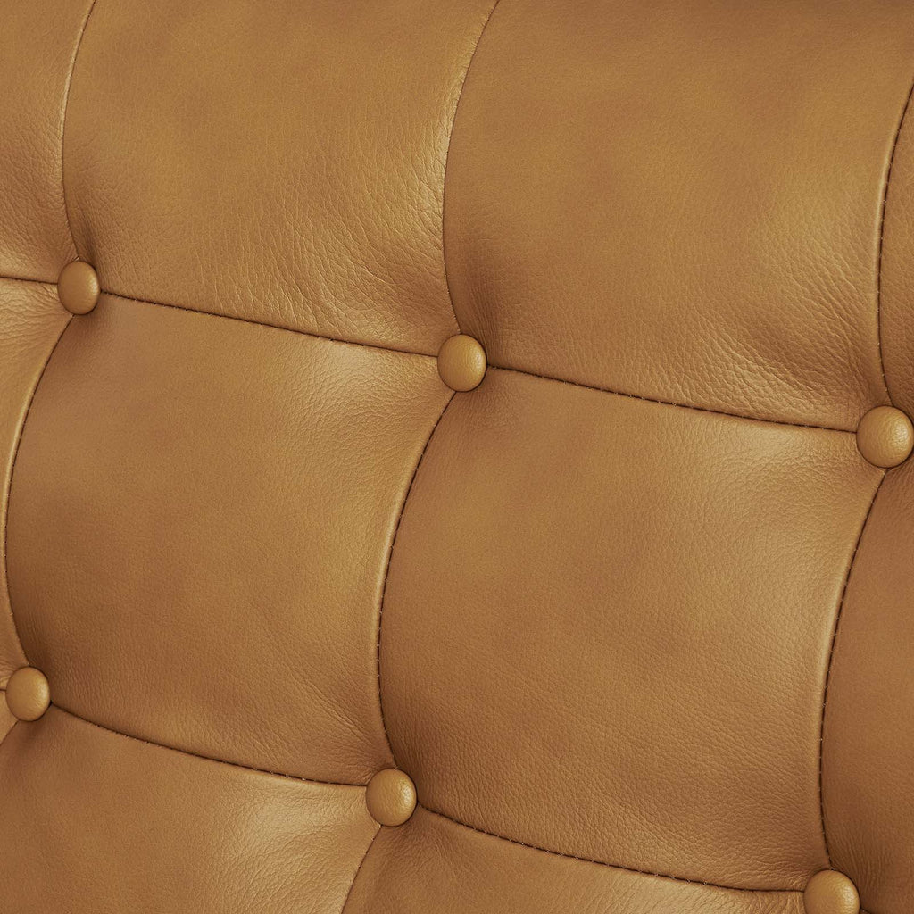 Exalt Tufted Leather Sofa by Modway