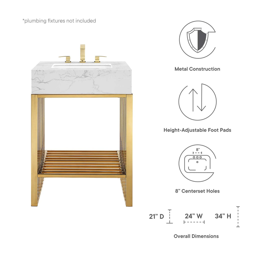 Gridiron 24" Bathroom Vanity by Modway