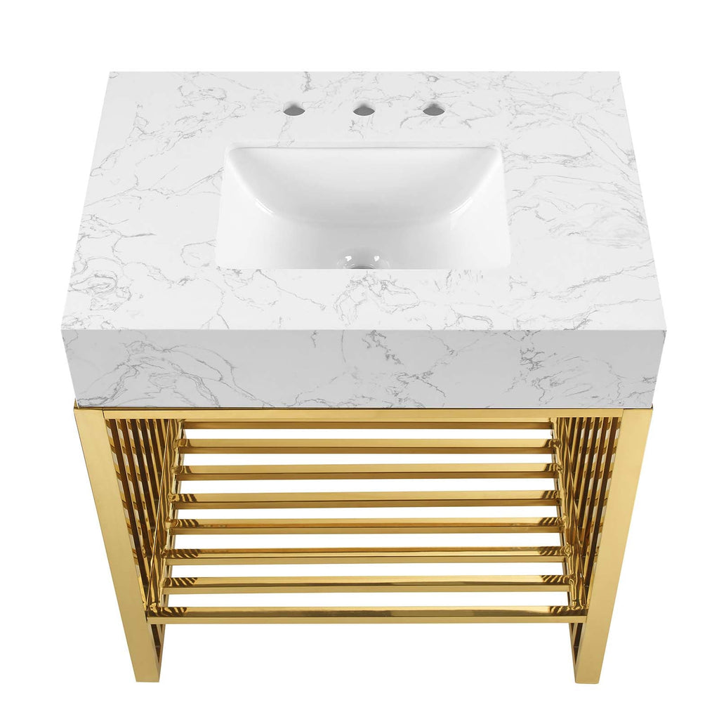 Gridiron 30" Bathroom Vanity by Modway