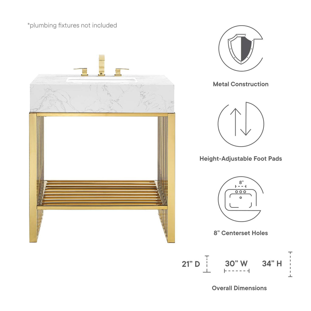 Gridiron 30" Bathroom Vanity by Modway