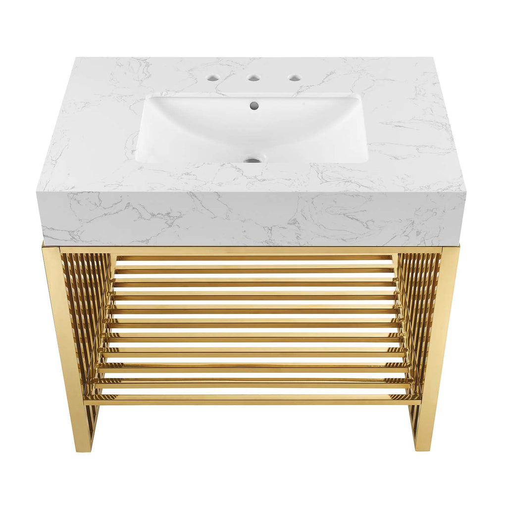 Gridiron 36" Bathroom Vanity by Modway