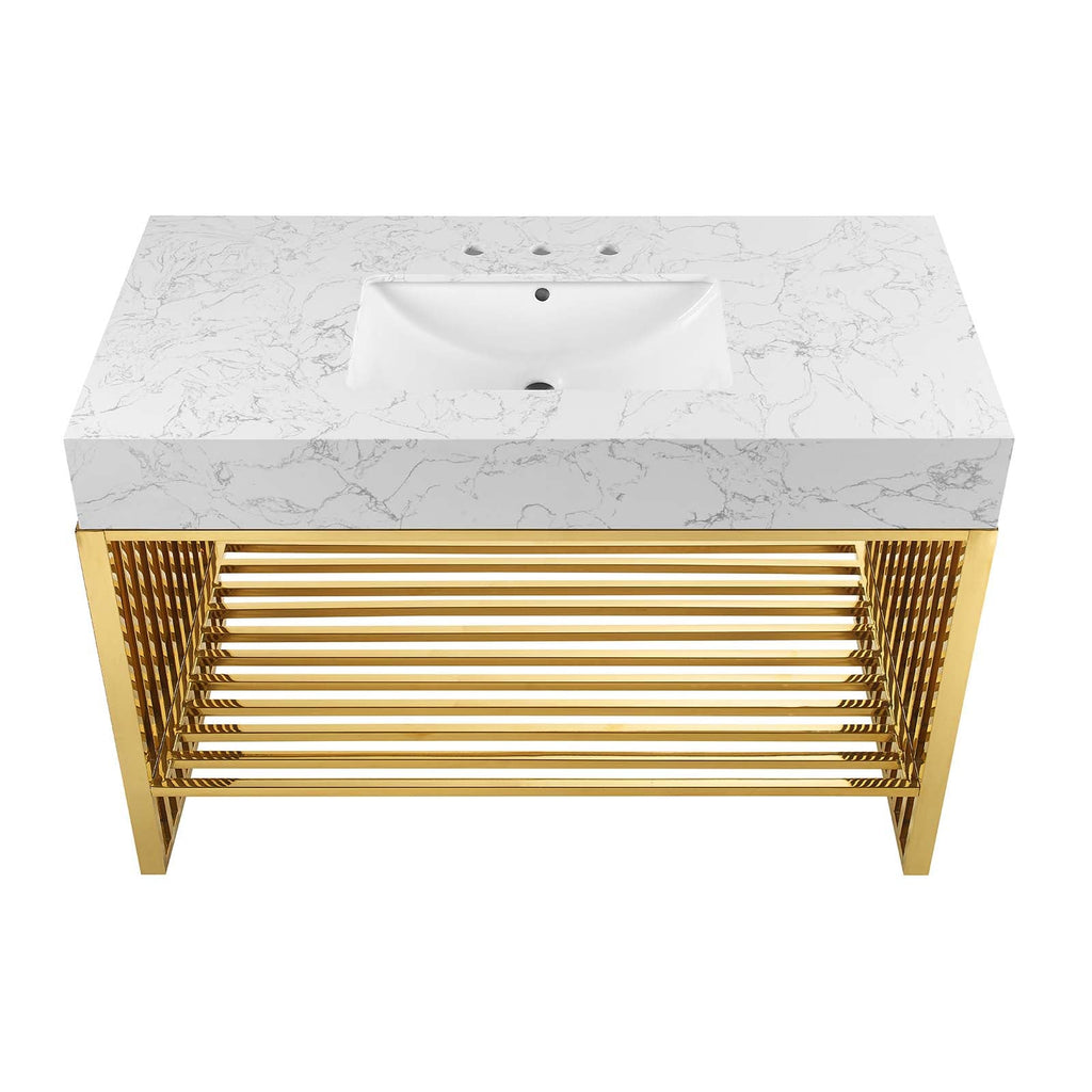 Gridiron 48" Bathroom Vanity by Modway