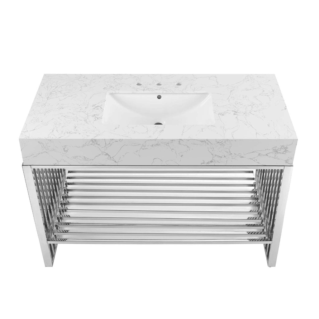 Gridiron 48" Bathroom Vanity by Modway