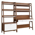 Bixby 2-Piece Wood Office Desk and Bookshelf by Modway