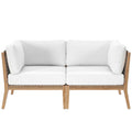 Clearwater Outdoor Patio Teak Wood Loveseat by Modway