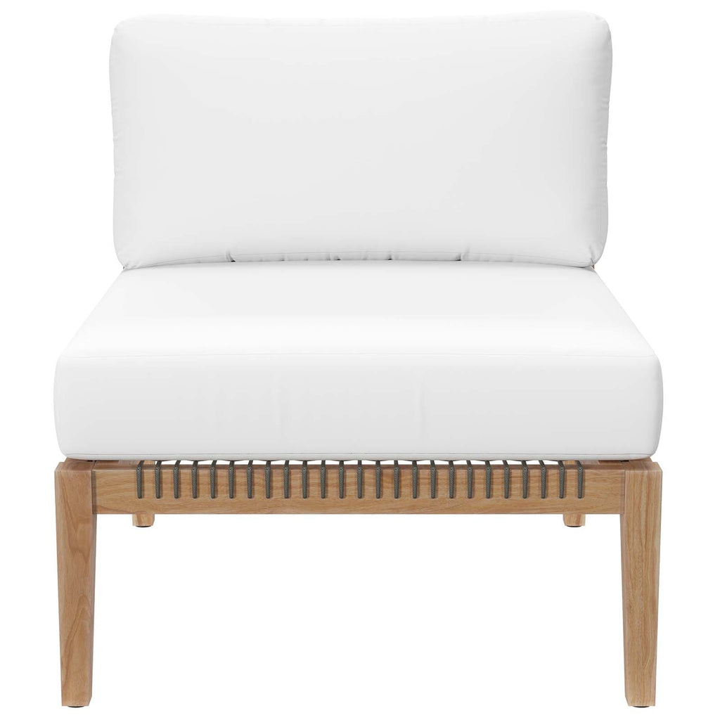 Clearwater 5-Piece Outdoor Patio Teak Wood Sectional Sofa by Modway