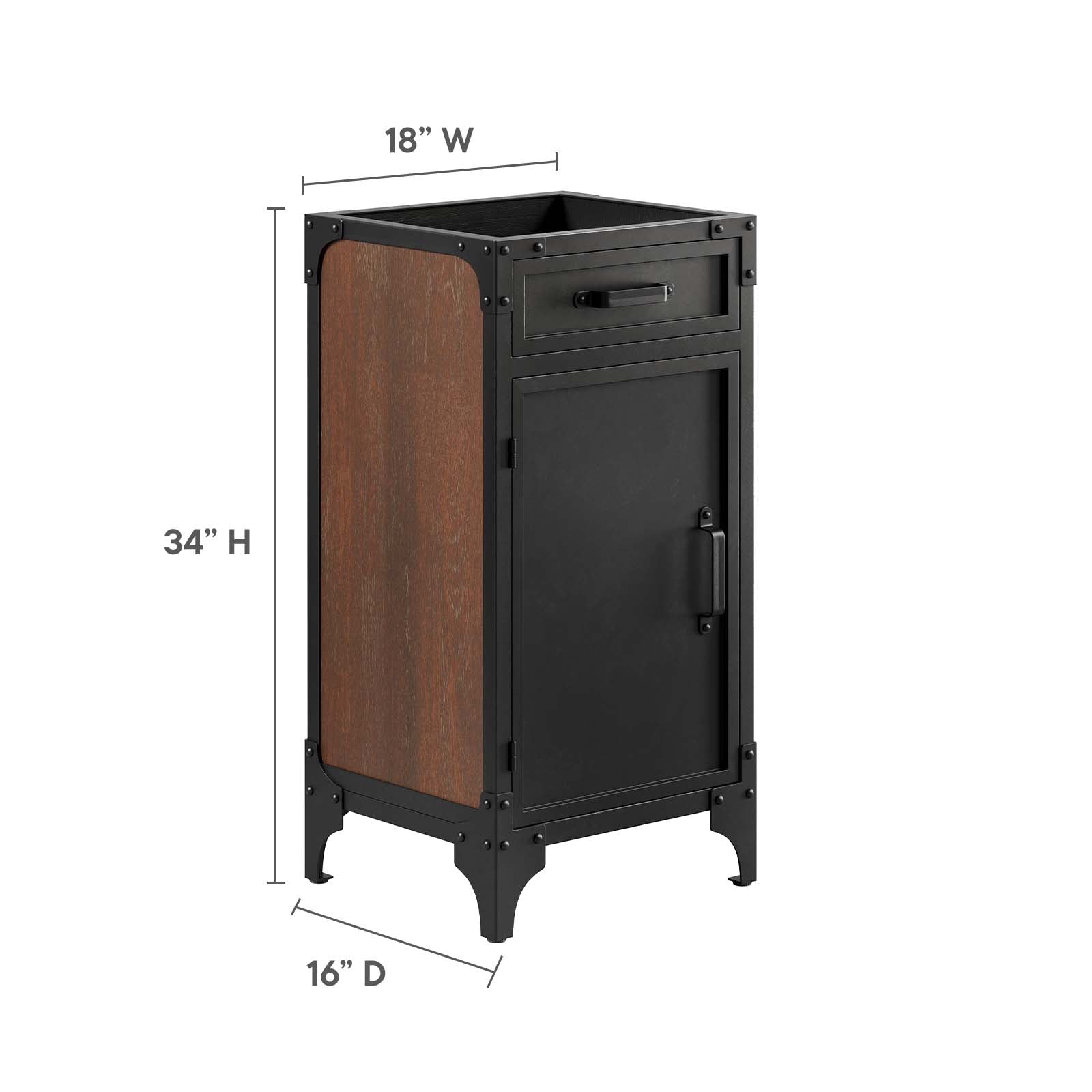 Steamforge 18" Bathroom Vanity Cabinet (Sink Basin Not Included) by Modway