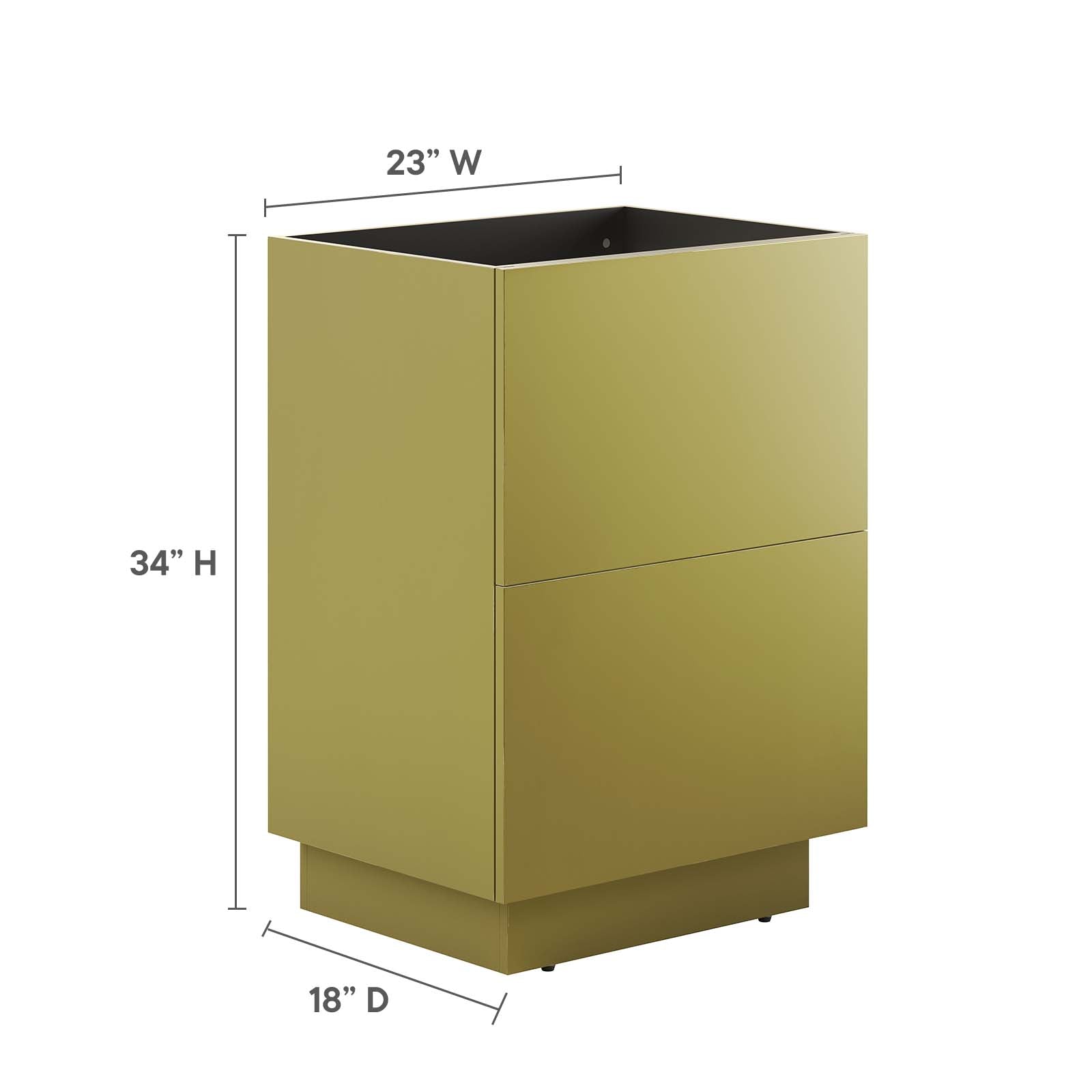 Quantum 32" Bathroom Vanity Cabinet (Sink Basin Not Included) by Modway