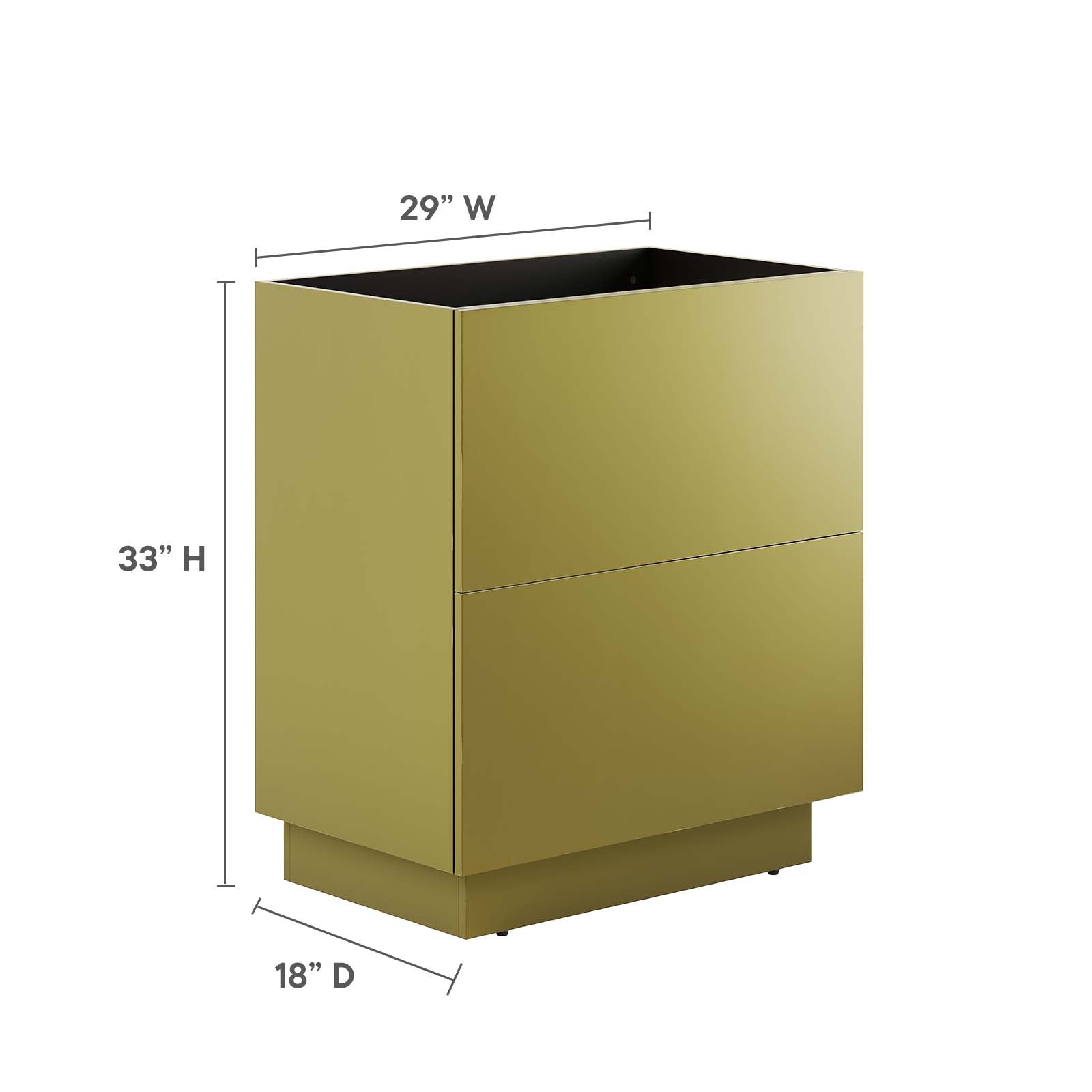 Quantum 30" Bathroom Vanity Cabinet (Sink Basin Not Included) by Modway