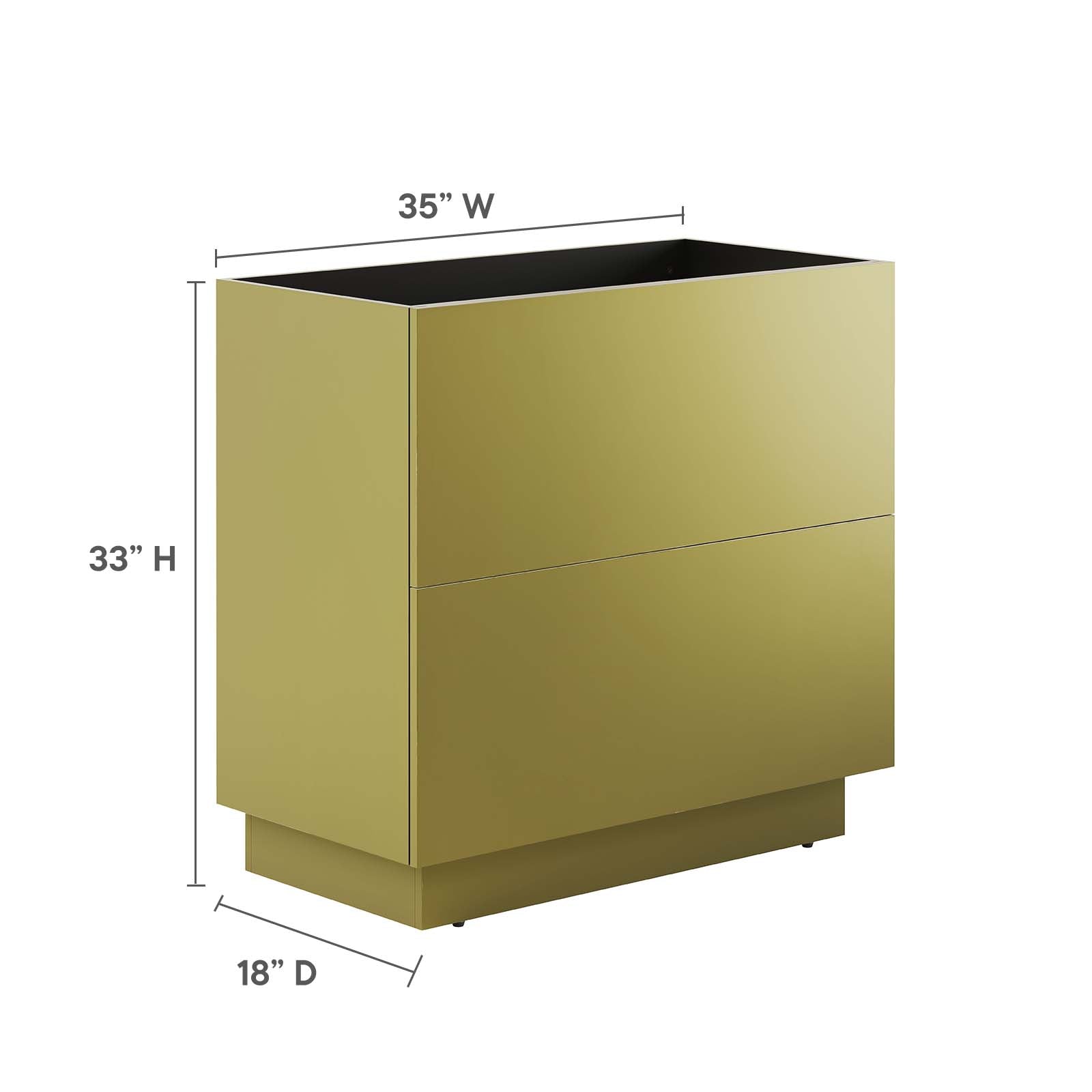 Quantum 36" Bathroom Vanity Cabinet (Sink Basin Not Included) by Modway