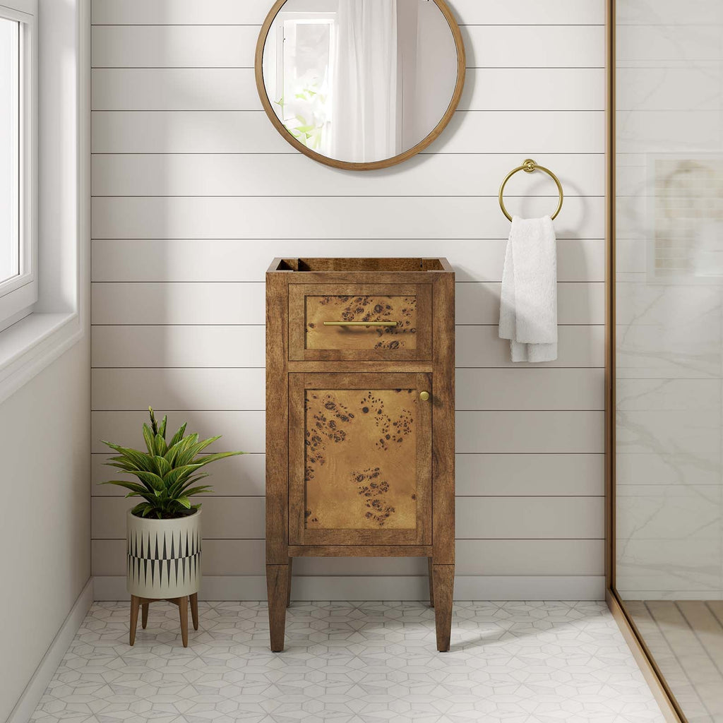 Elysian 18" Wood Bathroom Vanity Cabinet (Sink Basin Not Included) by Modway