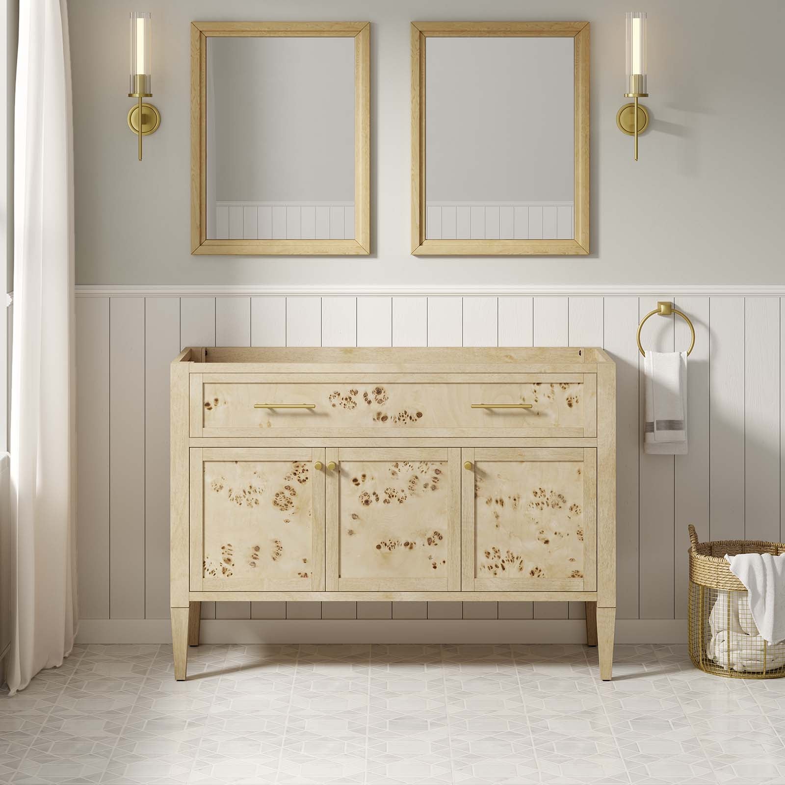 Elysian 48" Wood Bathroom Vanity Cabinet (Sink Basin Not Included) by Modway