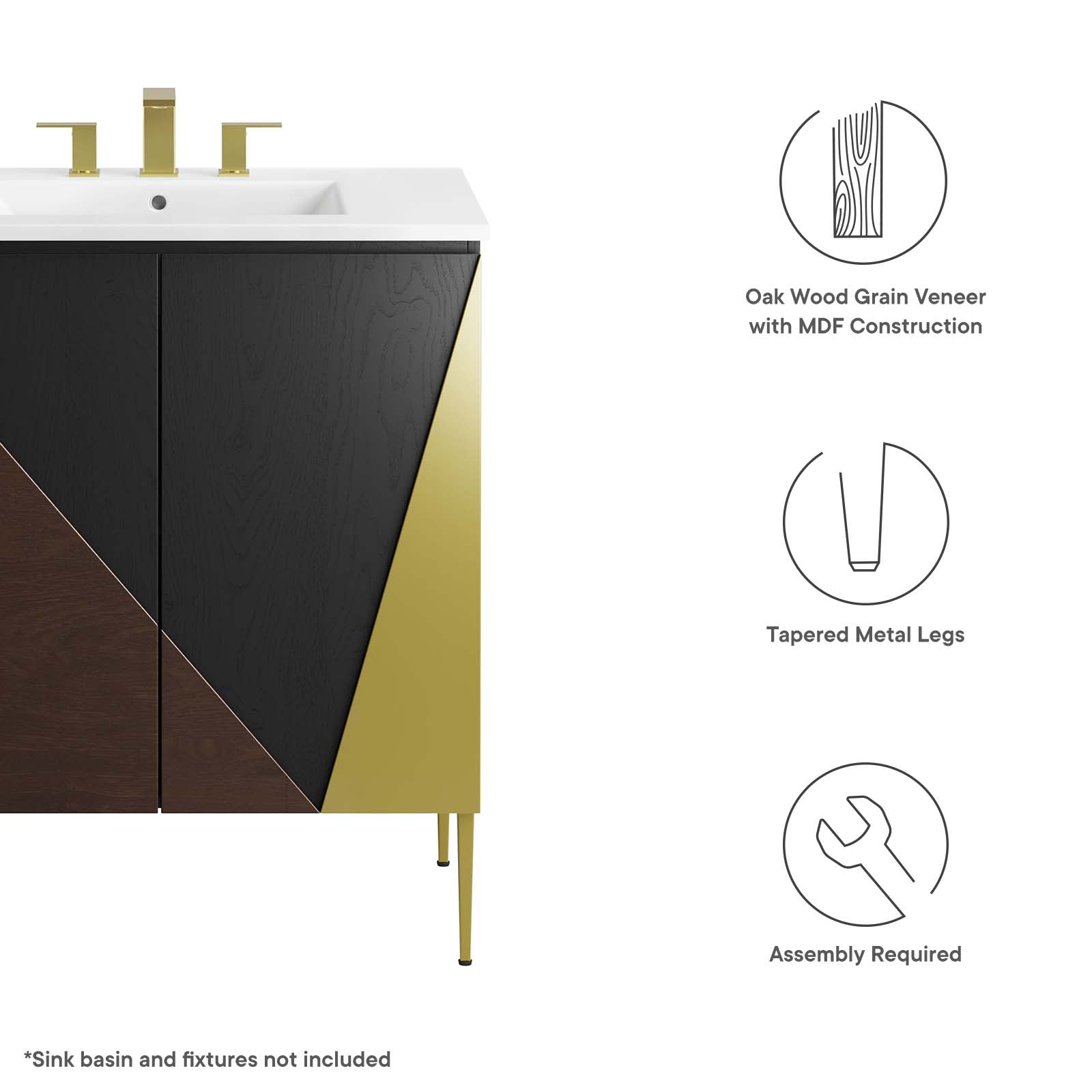 Alchemist 30" Bathroom Vanity Cabinet (Sink Basin Not Included) by Modway