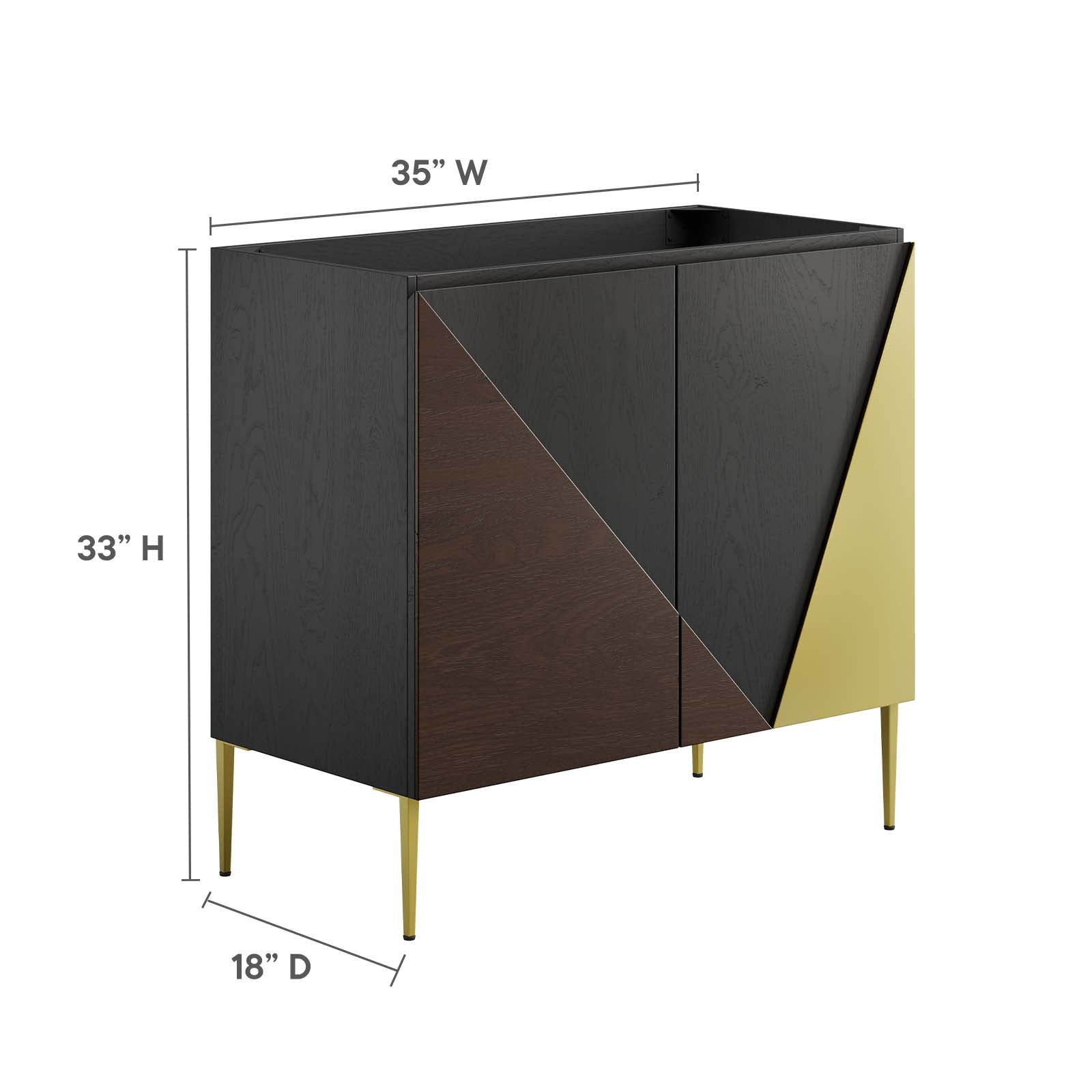 Alchemist 36" Bathroom Vanity Cabinet (Sink Basin Not Included) by Modway