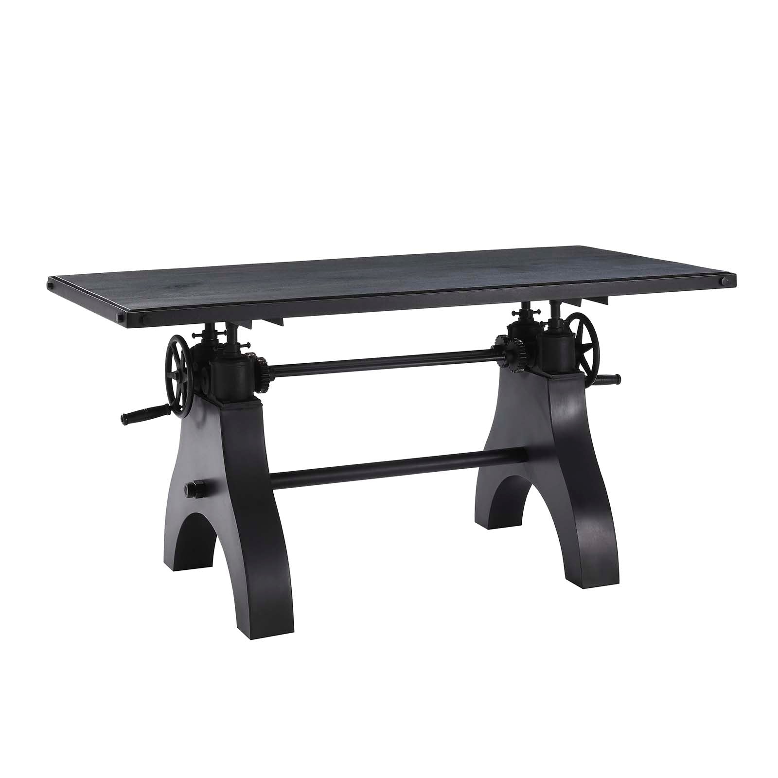 Genuine 60" Crank Adjustable Height Dining Table and Computer Desk by Modway