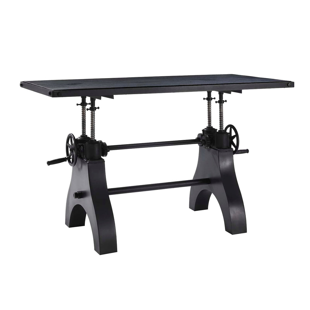 Genuine 60" Crank Adjustable Height Dining Table and Computer Desk by Modway